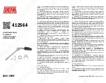 Предварительный просмотр 1 страницы DEFA 412564 Fitting Instructions