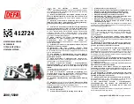 Предварительный просмотр 1 страницы DEFA 412724 Fitting Instructions Manual