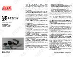 Preview for 1 page of DEFA 412737 Fitting Instructions Manual