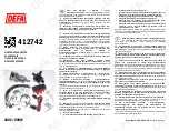 Preview for 1 page of DEFA 412742 Fitting Instructions Manual