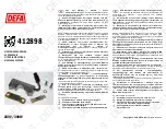 Предварительный просмотр 1 страницы DEFA 412898 Fitting Instructions