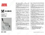 DEFA 413845 Fitting Instructions предпросмотр