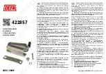 Preview for 1 page of DEFA 422857 Fitting Instructions