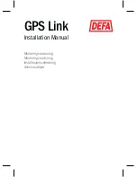 DEFA GPS LINK Installation Manual предпросмотр