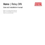 Предварительный просмотр 1 страницы DEFA Home Relay DIN User And Installation Manual