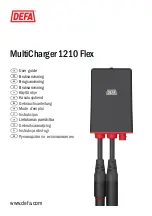 DEFA MultiCharger 1210 Flex User Manual предпросмотр