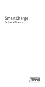 Предварительный просмотр 1 страницы DEFA SmartCharge 701515 Technical Manual