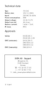 Предварительный просмотр 12 страницы DEFA SmartCharge 701515 Technical Manual