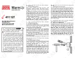 Preview for 1 page of DEFA Warm Up 411127 Fitting Instructions