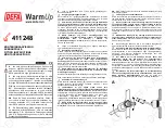 Предварительный просмотр 1 страницы DEFA WarmUp 411248 Fitting Instructions