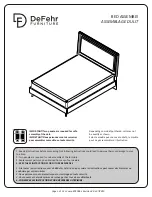 Preview for 1 page of DeFehr Jasper bed Assembly