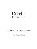 Предварительный просмотр 1 страницы DeFehr MONACO COLLECTION Assembly Instruction Manual