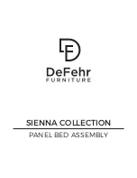 Предварительный просмотр 1 страницы DeFehr SIENNA PANEL BED Assembly