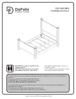 Предварительный просмотр 2 страницы DeFehr SIENNA PANEL BED Assembly