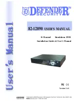 Defender Security 82-12890 User Manual preview