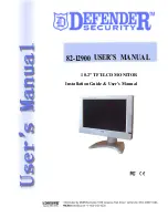 Defender 82-12900 Installation Manual & User Manual preview