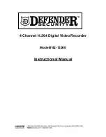 Preview for 1 page of Defender 82-13080 Instructional Manual