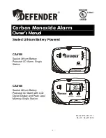 Defender CA6100 Owner'S Manual preview