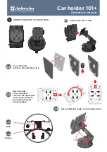 Preview for 1 page of Defender Car holder 101+ Operation Manual