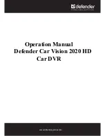 Defender Car Vision 2020 HD Operation Manual preview