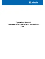 Preview for 1 page of Defender Car vision 5015 Operation Manual