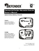 Defender CD8110 Owner'S Manual preview