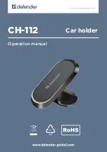 Preview for 1 page of Defender CH-112 Operation Manual