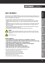 Preview for 3 page of Defender COMPACT User Manual