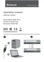 Preview for 1 page of Defender Devourer MHP-006 Operation Manual