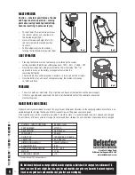 Preview for 4 page of Defender LIGHT CANNON Safety, Operation & Maintenance Instructions