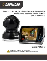 Preview for 1 page of Defender Phoenix 3.5" Digital Wireless Security Video Monitor Manual