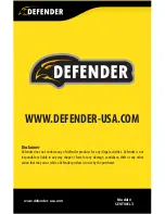 Preview for 70 page of Defender SENTINEL 3 Instruction Manual