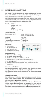 Preview for 2 page of deffner & Johann RCM 5715 Operating Manual