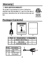 Предварительный просмотр 4 страницы Defiant 1006 355 005 User Manual