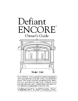 Defiant Encore 2140 Owner'S Manual preview