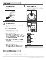 Preview for 5 page of Defiant H-86RF-RGB-3PK Use And Care Manual