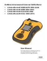 Preview for 1 page of Defibtech DDU-2200 User Manual