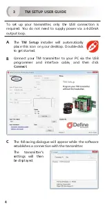 Предварительный просмотр 4 страницы Define Instruments TM-USB Setup