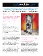 Предварительный просмотр 1 страницы Definitive Technology BP3000TL Brochure