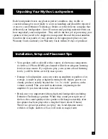 Preview for 3 page of Definitive Technology Mythos Eight Ower'S Manual