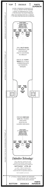 Предварительный просмотр 5 страницы Definitive Technology Mythos XTR-50 Manual