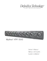 Definitive Technology MYTHOS XTR-SSA5 Owner'S Manual preview