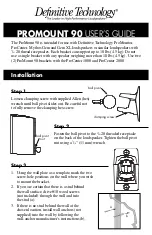 Preview for 1 page of Definitive Technology PROMOUNT 90 User Manual