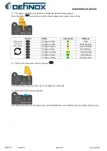 Предварительный просмотр 29 страницы Definox Sorio Maintenance Notice