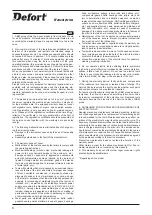 Preview for 6 page of Defort 98291117 User Manual