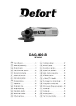 Предварительный просмотр 1 страницы Defort DAG-600-B Manual