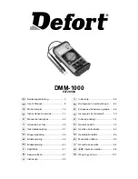 Preview for 1 page of Defort DMM-1000 User Manual