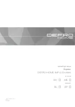 Defro Home IMPULS ME Operating Manual preview