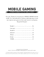 Preview for 3 page of DeFunc MOBILE GAMING Manual