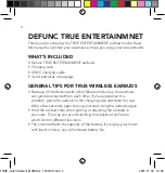 Preview for 4 page of DeFunc TRUE ENTERTAINMNET Manual